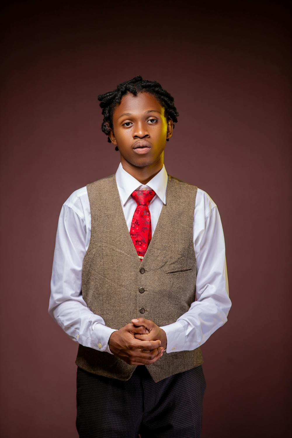 Formal look for professional context